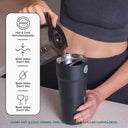 30oz DUAL BEVERAGE TUMBLER - Splitflask: 2-In-1 Stainless Steel Tumbler