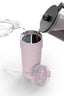 Splitflask 2 drink tumbler lid with straws - coffee and water