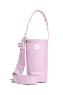 Splitflask 2 drink tumbler lid with straw - pink sling bag