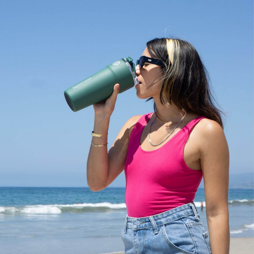 Dualchamber 30oz Stainless Steel Tumbler / Insulated Water bottle