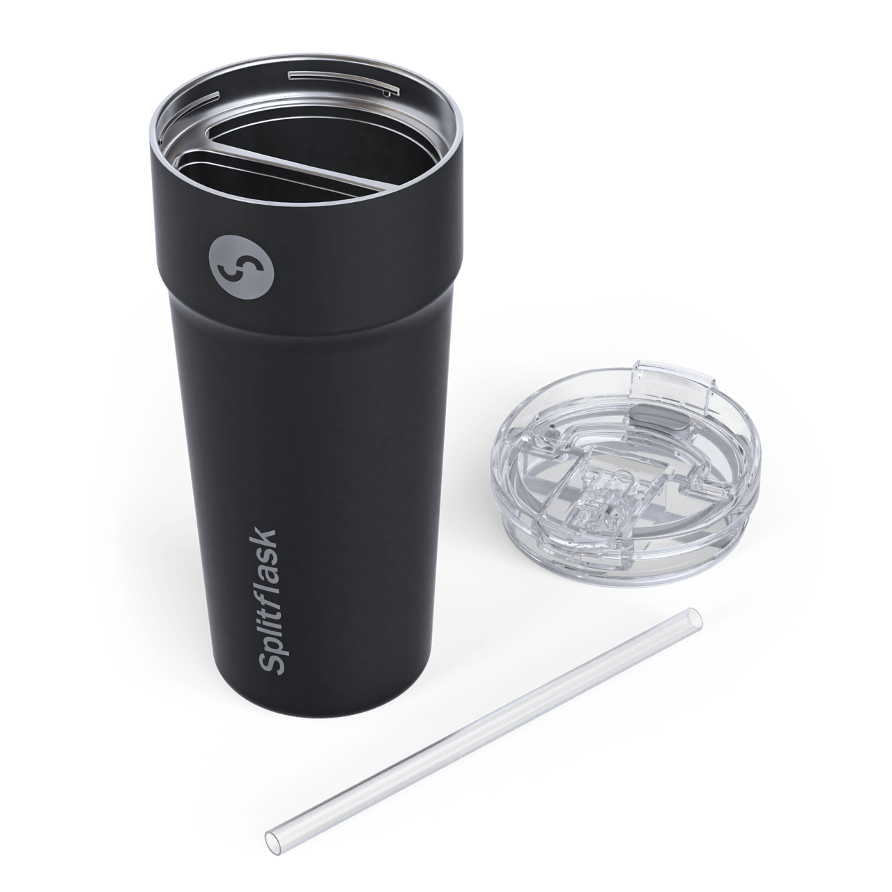 Splitflask® - Dual-chamber Vacuum Insulated Tumbler & Water Bottle Mug